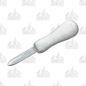 Dexter Russell Sani-Safe Boston Pattern Oyster Knife with White Polypropylene Handles and Stainless Steel Plain Edge Blades Model S121PCP