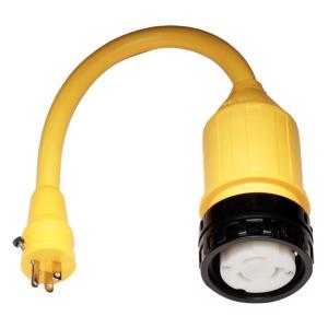 Marinco 115A Pigtail Adapter - 50A Female to 15A Male, 115A