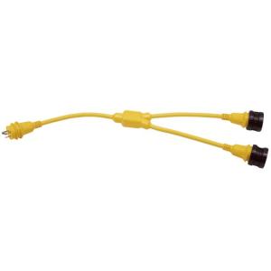 Marinco 2-30A Locking to 30A Locking Y-Adapter,, 157AY