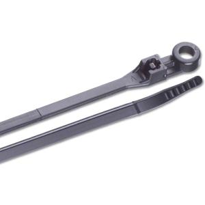 Ancor 6 UV Black Mounting Cable Zip Ties - 25 Pack, 199252