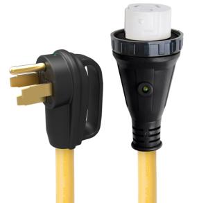 ParkPower Detachable Power Cord With Handle And Indicator Light 50A 25', 25ft, 50ARVD25