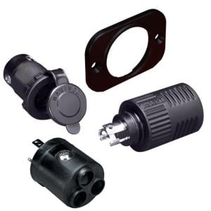 Marinco Charging/Trolling Receptacle, Plug & 6- Gauge Adapter ConnectPro, 12VCP6