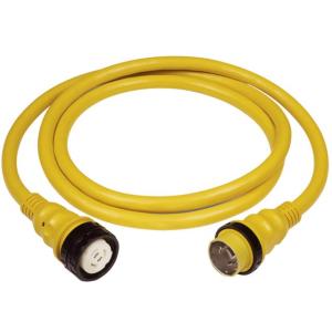 Marinco 50Amp 125/250V Shore Power Cable - 25' - Yellow, 6152SPP-25