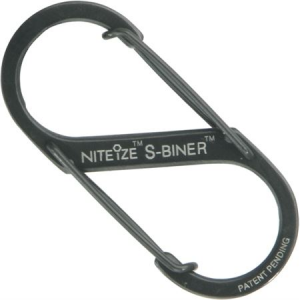 Nite Ize S-Biner Stainless Steel Size #2 - Black
