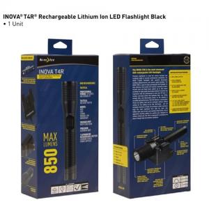 Nite Ize Inova T4r Rechargeable Tactical Led Flashlight - Black - T4RD-01-R8