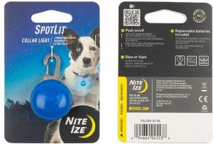 Nite Ize SpotLit Collar Light, Blue, PSLG03-02-R6
