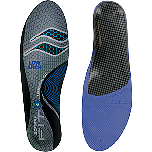 Sof Sole Fit Low Arch Insoles - Blue