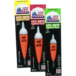 Thill Nite Brite Lighted Float - Green - 3/4" x 4"