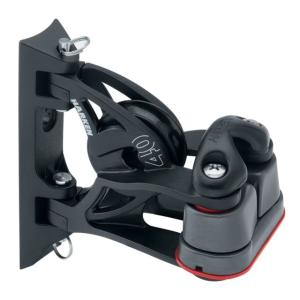 Harken Carbo Air Pivoting Lead Block w/Aluminum Cam-Matic Cleat 40mm, 2156