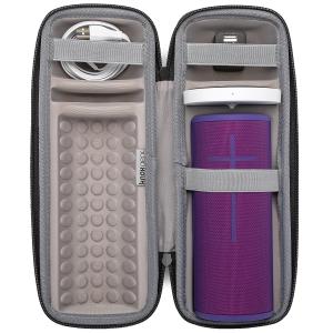 Ultimate Ears BOOM3 Bluetooth Speaker (Ultraviolet Purple) with Knox Case, Wall Charger Adapter & Charging Dock