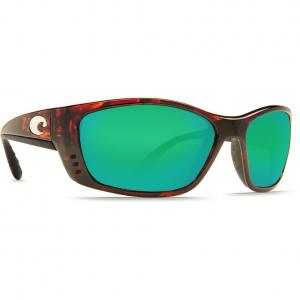 Costa Fisch 580G Polarized Sunglasses - Tortoise/Green Mirror
