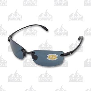 Costa Ballast Black Frame Gray Polarized Plastic Sunglasses