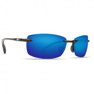 Costa Ballast Black Frame Sunglasses w/Blue Mirror 580P Lenses 06S9071-90710560