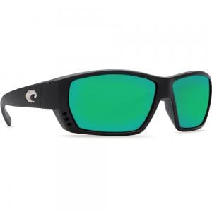 Costa Tuna Alley Matte Black Frame Sunglasses w/ Green Mirror 580G Lenses TA-11-OGMGLP