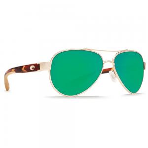 Costa Loreto Rose Gold Frame w/Tortoise Temples Frame Sunglasses w/Green Mirror 580G Lenses 06S4006-40062256