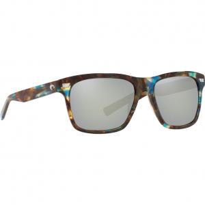 Costa Aransas Polarized Sunglasses - Shiny Kelp/Gray Silver Mirror Adult