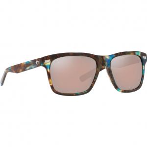 Costa Aransas Shiny Ocean Tortoise Frame Sunglasses w/Copper Silver Mirror 580G Lenses 06S2005-20050558