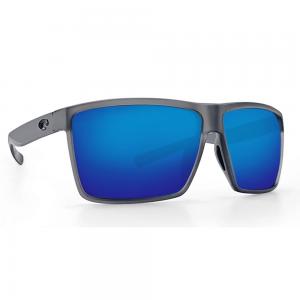 Costa Rincon Matte Smoke Crystal Frame Sunglasses w/ Blue Mirror 580G Lenses RIN-156-OBMGLP