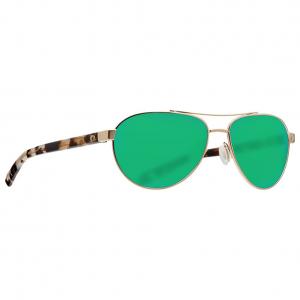 Costa Fernandina Brushed Gold Frame Sunglasses w/Green Mirror 580G Lenses 06S4007-40071757