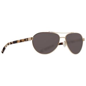 Costa Fernandina Brushed Gold Frame Sunglasses w/Gray 580P Lenses 06S4007-40070857