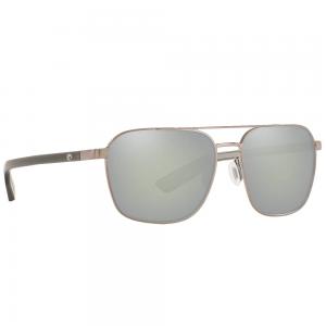 Costa Wader Brushed Gunmetal Sunglasses w/Gray Silver Mirror 580P Lenses 06S4003-40031858