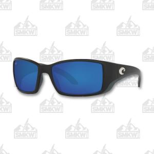 Costa Blackfin Pro Matte Black Sunglasses Blue Mirror Glass