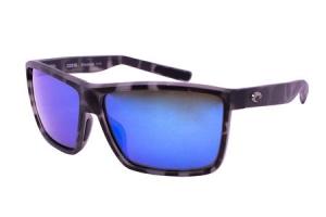COSTA DEL MAR Ocearch Rinconcito Sunglesses with Tiger Shark Frame and Blue Mirror Lenses