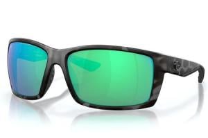 COSTA DEL MAR Ocearch Reefton Suglasses with Tiger Shark Frames and Green Mirror Lenses