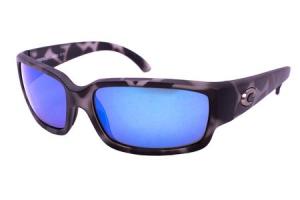 COSTA DEL MAR Caballito Sunglasses with Tiger Shark Frames and Blue Mirror Lenses