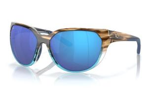 COSTA DEL MAR Mayfly Sunglasses with Wahoo Frame and Blue Mirror Polarized Lenses