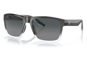 COSTA DEL MAR Pauch XL Sunglasses with Fog Grey Frame and Gray Gradient Polarized Lenses