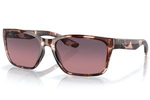 COSTA DEL MAR Palmas Sunglasses with Coral Tortoise Frame and Rose Gradient Polarized Lenses