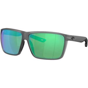 Costa RinconÂ II XL, Matte Smoke Crystal Frame, Green Mirror Lenses, Sunglasses