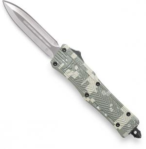 Cobra Tec Knives CTK-1 OTF Knife Small, 2.75, D2 Steel, Dagger Point, Aluminum, SADCCTK1SDAGNS