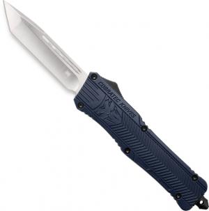 Cobra Tec Knives CTK-1 OTF Large Knife, 3.75, D2 Steel, Tanto, Aluminum Alloy, NYP, LNYCTK1LTNS
