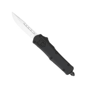 CobraTec OTF Auto Knife Small Black Fang FS-3 Drop Point - Not Serrated