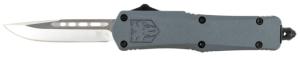 CobraTec Knives SGYFS-3DNS FS-3 2.75 OTF Plain D2 Steel Blade Gray Aluminum Ha