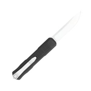 COBRATEC Raptor Auto OTF 3.13" D2 Steel Straight Back Blade - Black Handles