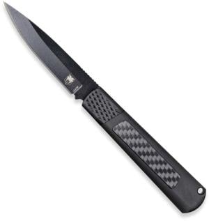 CobraTec Knives Gideon HR Automatic Folding Knife, 3in, Carbon Steel, Aluminum Handle, Carbon Fiber, CTGBHRCF154