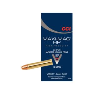 CCI Maxi-Mag .22 WMR Ammunition 2,000 Rounds JHP 40 Grains