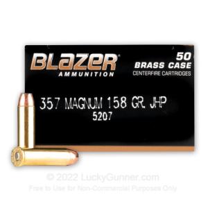 357 Mag - 158 Grain JHP - Blazer Brass - 1000 Rounds