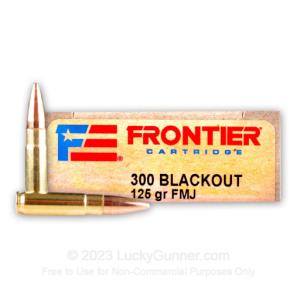 300 AAC Blackout - 125 Grain FMJ - Hornady Frontier - 200 Rounds