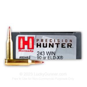 243 - 90 Grain ELD-X - Hornady Precision Hunter - 200 Rounds