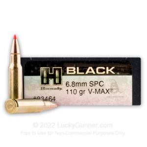 6.8 SPC - 110 Grain V-MAX - Hornady BLACK - 200 Rounds