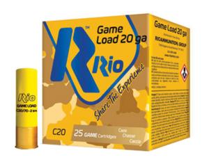 Rio Ammunition RC206 20 Gauge Game Load 2.75" 1oz 6 Shot 25/Box