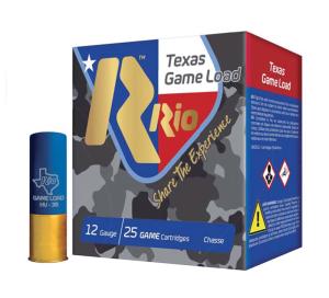 RIO AMMUNITION TGHV3675TX Top Game Texas Game Load High Velocity 12 Gauge 2.75" 1-1/4 oz 7.5 Shot 25 Bx/ 10 Cs