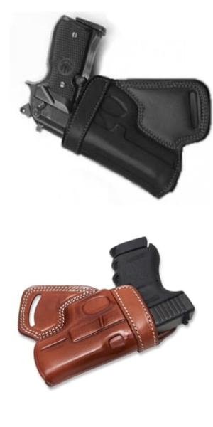 Cebeci Arms Leather Small of the Back SoB Holster, Smith & Wesson M&P Bodyguard 380, Right, Plain, Tan, 20894RT44