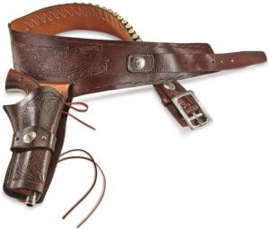 Cebeci Arms Cowboy Single Action Belt And Holster, .38/.357 Caliber, Tan, Medium, 604871TM