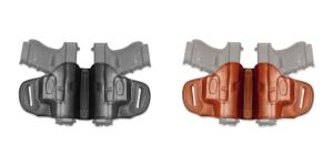 Cebeci Arms Leather Dual Holster, Taurus Millennium Pro, Ambidextrous, Plain, Black, 20645AB64