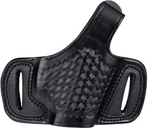 Cebeci Arms Leather Half Pancake Holster B.Weave, Ruger LCRx, Right, Basketweave, Black, 20955RB77